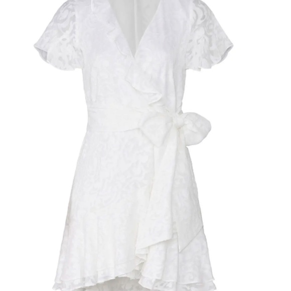 Tanya Taylor White Floral Bianka Mini Dress US 2 - Picture 3 of 12